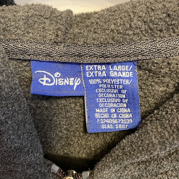 Disney Winnie the Pooh Quarter Zip Hoodie Kangaroo Pocket XL Magical Nostalgia - Picture 2 of 7
